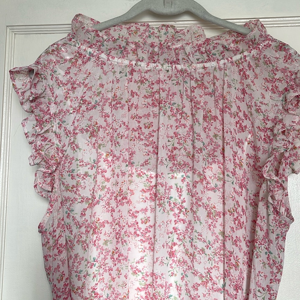 Pink floral dress